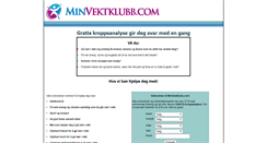 Desktop Screenshot of minvektklubb.com